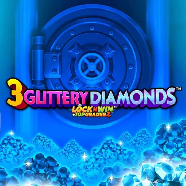 3 Glittery Diamonds game by PearFiction Studios – logo hosted on Safe Casino