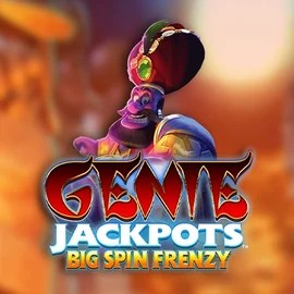 Genie Jackpots: Big Spin Frenzy slot logo by Blueprint Gaming at Safe Casino