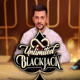 Unlimited Blackjack online game logo by Ezugi on safecasinoca.ca